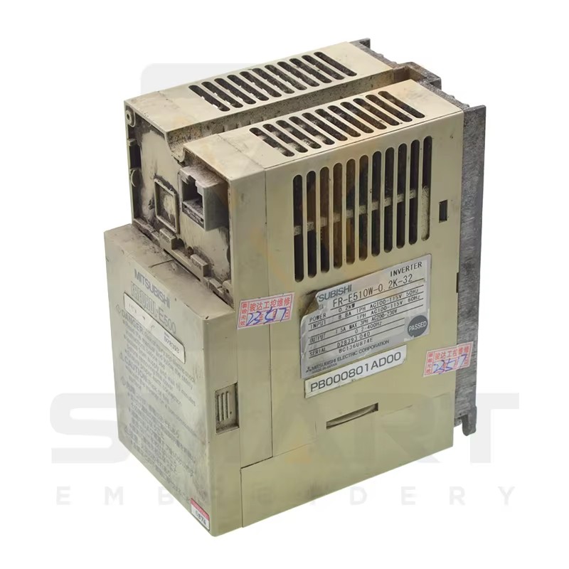 Piese de mașină de îmbrăcăminte Tajima utilizate invertor PB000801AD00 FR-E510W-0.2K-32